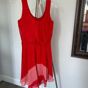 Red summer dress